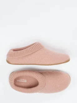 Living Kitzbühel – Hüttenschuhe aus Wollfilz Altrosa