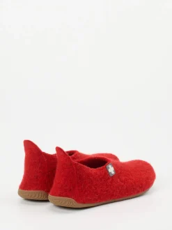 Living Kitzbühel – Hüttenschuhe aus Wollfilz Rot