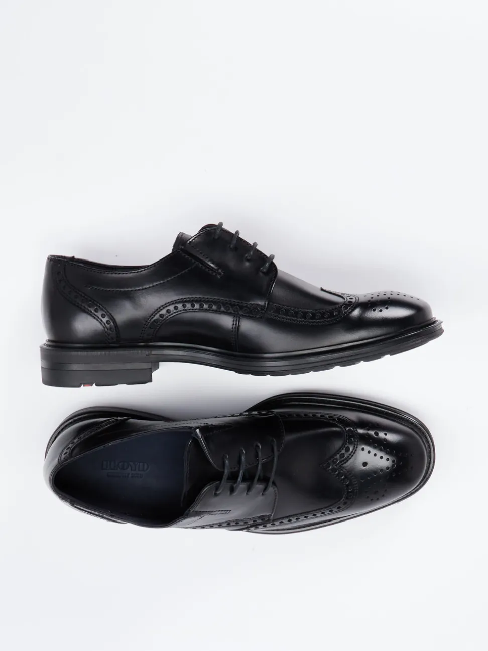 Lloyd – Brogues aus Kalbleder schwarz glänzend
