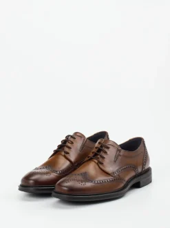 Lloyd – Brogue-Schnürschuh aus Kalbleder Cognac