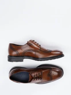 Lloyd – Brogue-Schnürschuh aus Kalbleder Cognac
