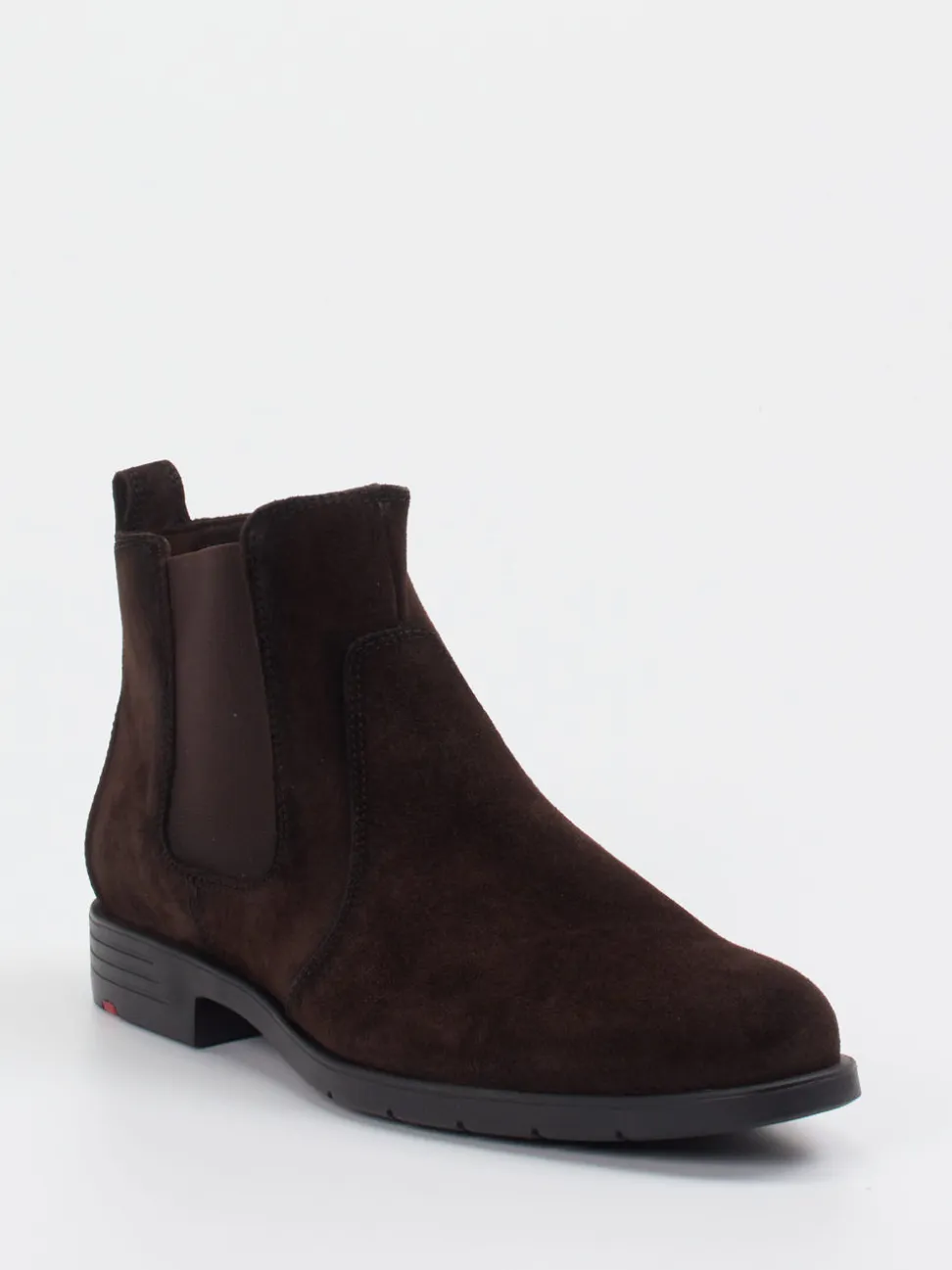 Lloyd – Chelsea Boots aus Veloursleder dunkelbraun