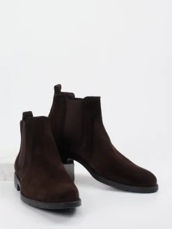 Lloyd – Chelsea Boots aus Veloursleder dunkelbraun