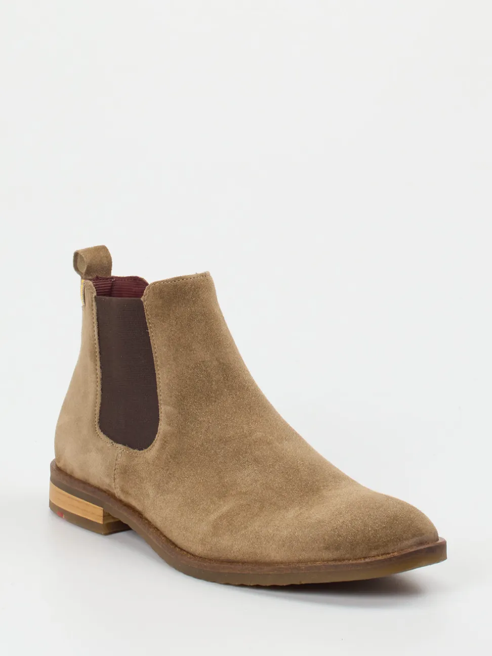 Lloyd – Chelsea Boots aus Veloursleder sandbraun