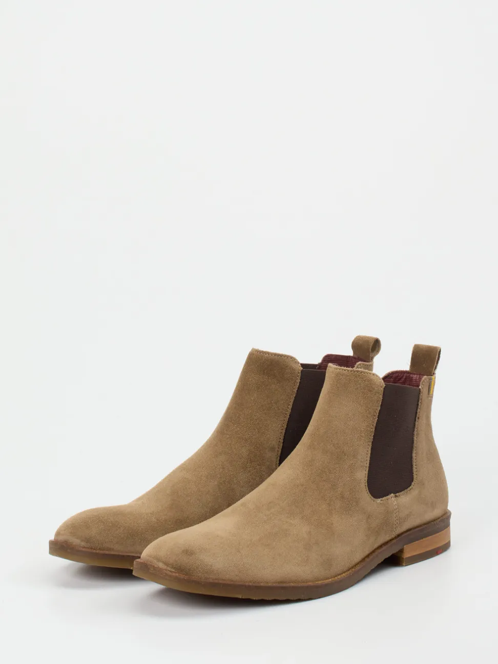 Lloyd – Chelsea Boots aus Veloursleder sandbraun
