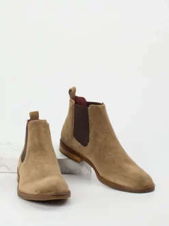 Lloyd – Chelsea Boots aus Veloursleder sandbraun
