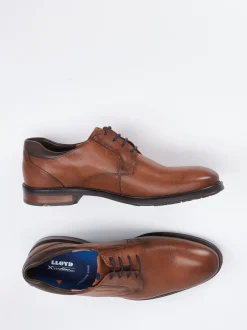 Lloyd – Derby-Schnürschuh aus Kalbleder cognacfarben