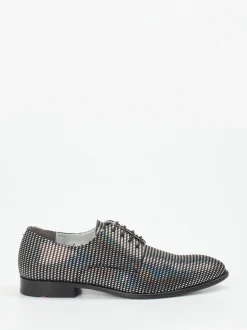 Lloyd – Derby-Schnürschuh aus Metallicleder Schwarz