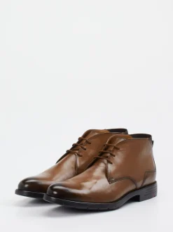 Lloyd – Desert Boots aus Kalbleder braun glänzend