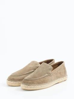 Lloyd – Espadrille-Loafer aus Veloursleder sandbeige