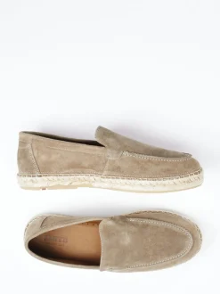 Lloyd – Espadrille-Loafer aus Veloursleder sandbeige