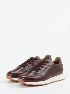 Lloyd – Leder-Sneaker aus Kalbleder Dunkelbraun