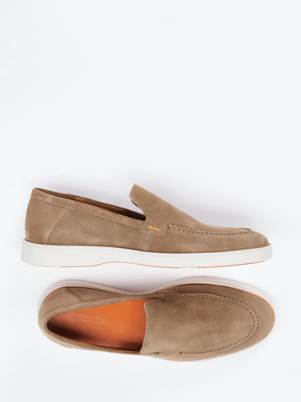 Lloyd – Loafer aus Veloursleder in Sandbeige