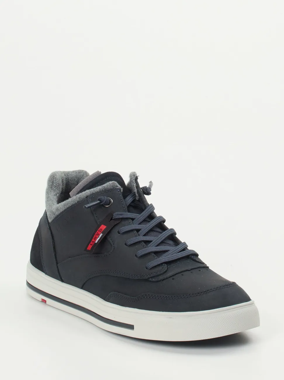 Lloyd – Mid-Top Sneaker aus Leder Dunkelblau