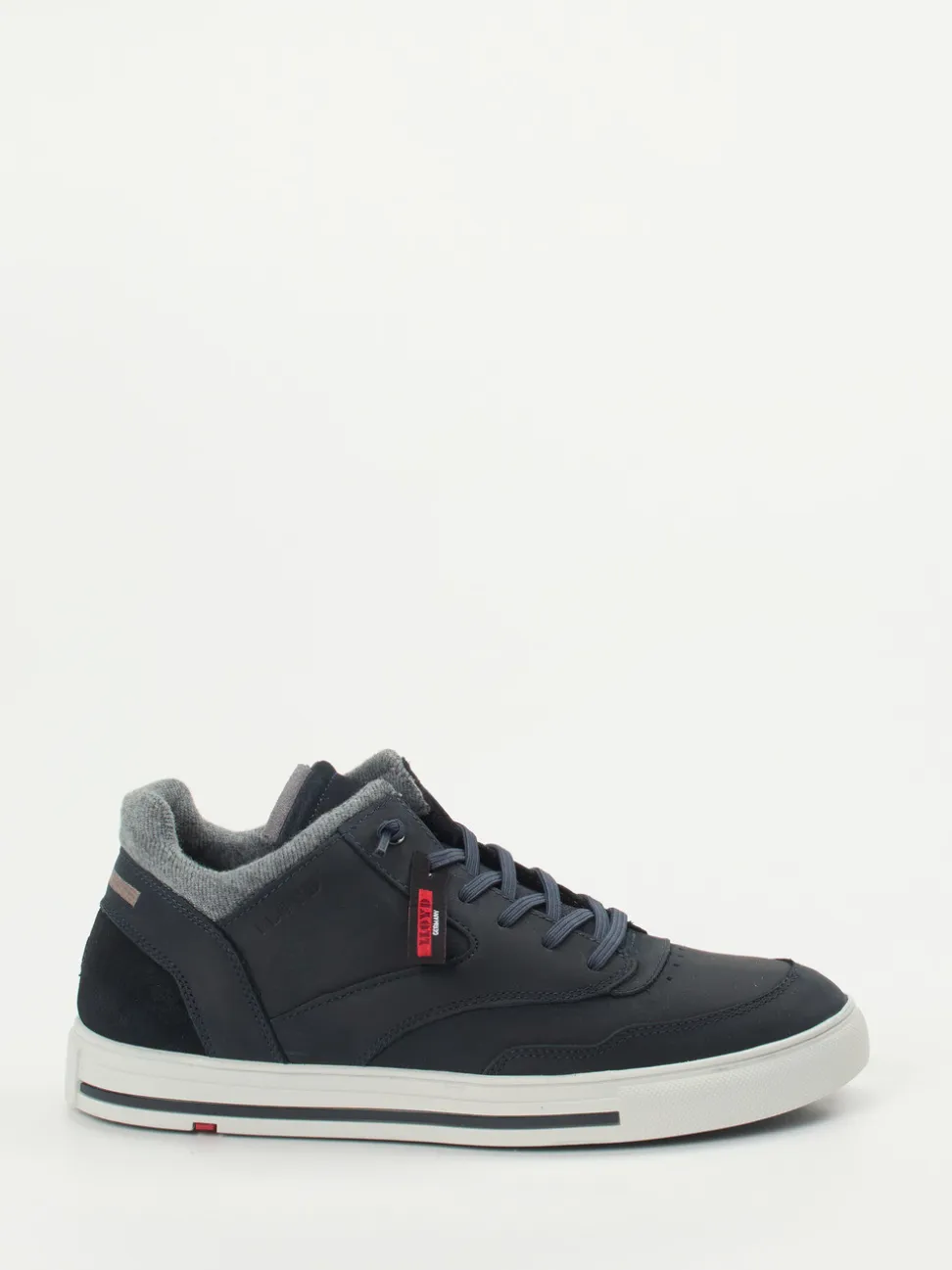 Lloyd – Mid-Top Sneaker aus Leder Dunkelblau