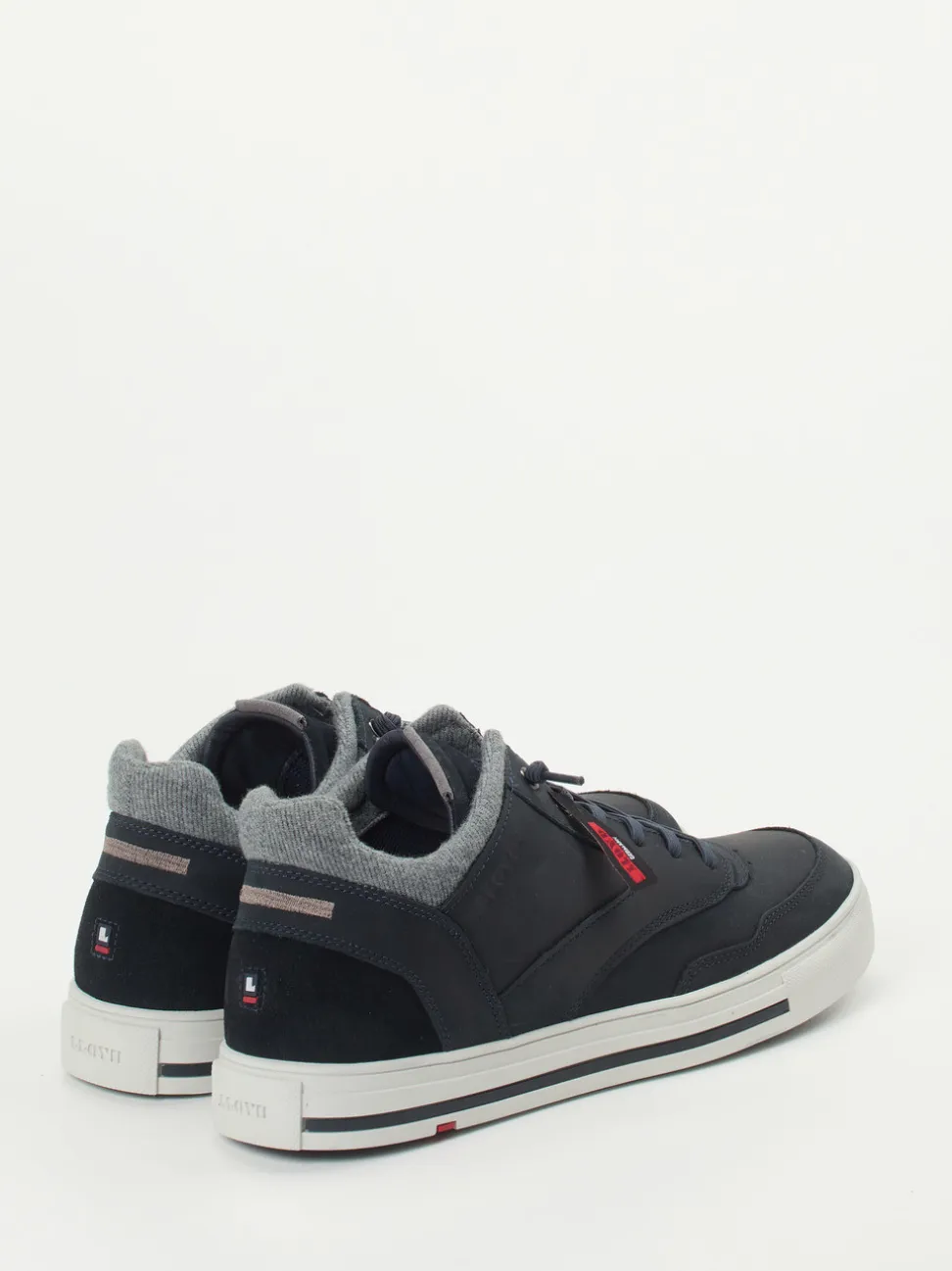 Lloyd – Mid-Top Sneaker aus Leder Dunkelblau