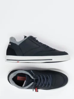 Lloyd – Mid-Top Sneaker aus Leder Dunkelblau