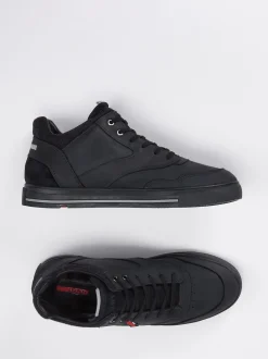 Lloyd – Mid-Top Sneaker aus Kalbleder schwarz