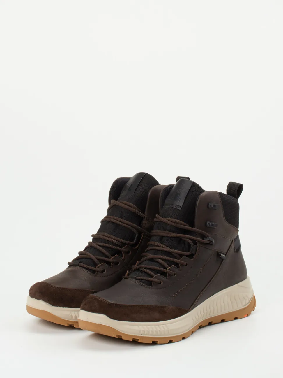 Lloyd – Outdoor-Boots aus Glatt- und Veloursleder braun