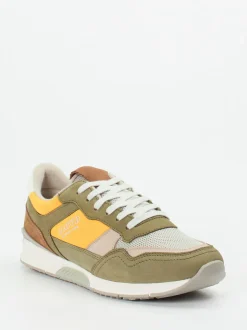 Lloyd – Retro-Sneaker aus Veloursleder olivgrün