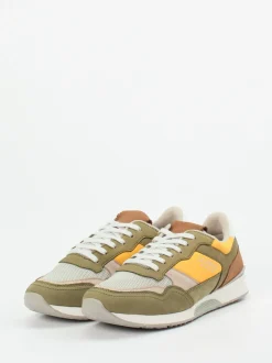 Lloyd – Retro-Sneaker aus Veloursleder olivgrün