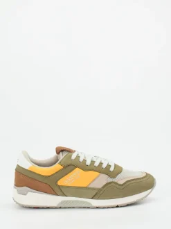 Lloyd – Retro-Sneaker aus Veloursleder olivgrün