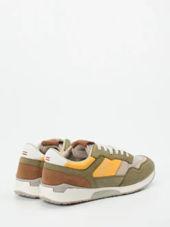 Lloyd – Retro-Sneaker aus Veloursleder olivgrün