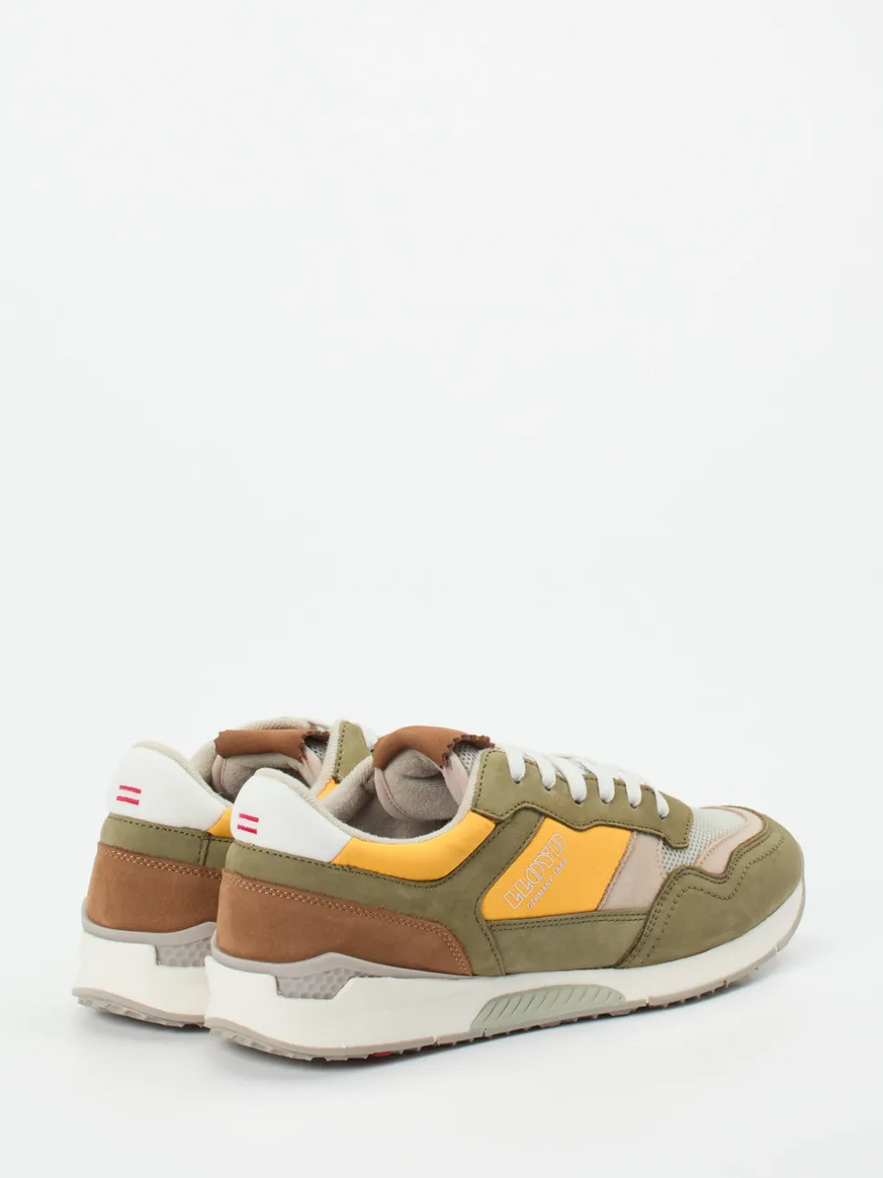 Lloyd – Retro-Sneaker aus Veloursleder olivgrün