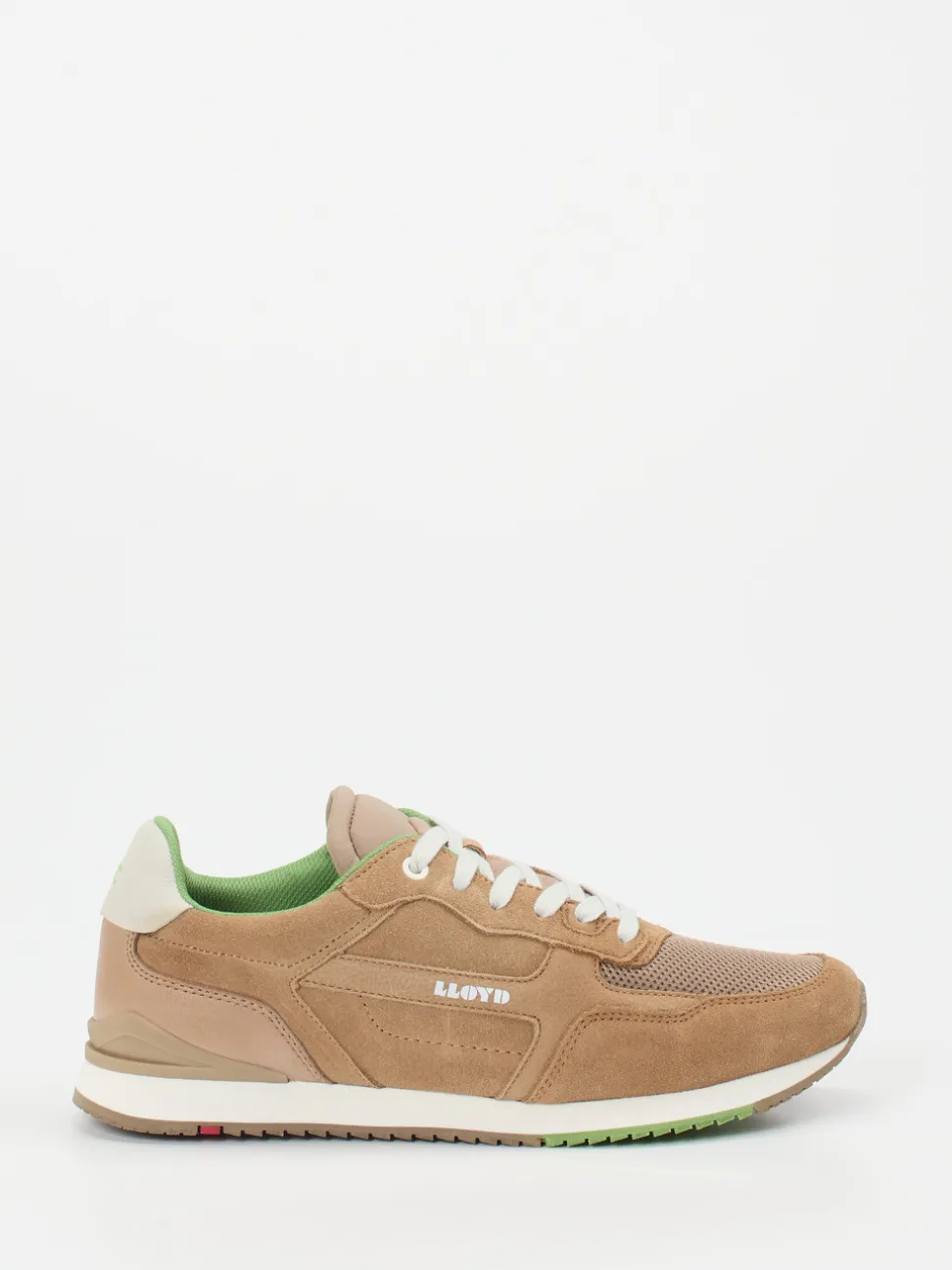 Lloyd – Retro-Sneaker aus Veloursleder Sandbraun