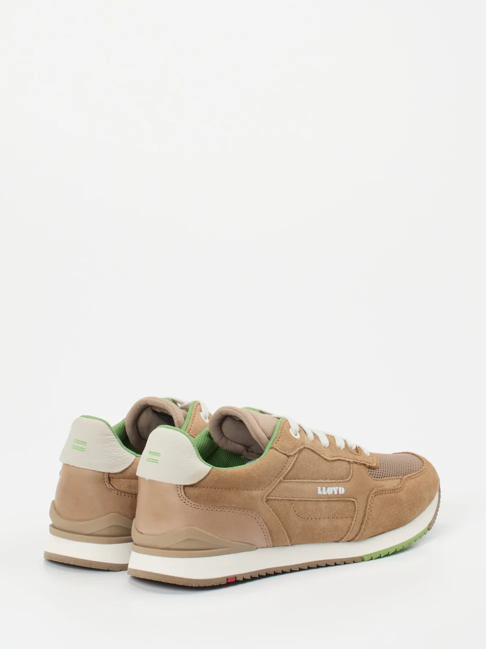 Lloyd – Retro-Sneaker aus Veloursleder Sandbraun