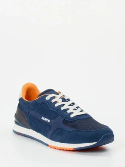 Lloyd – Retro-Sneaker aus Veloursleder Marineblau