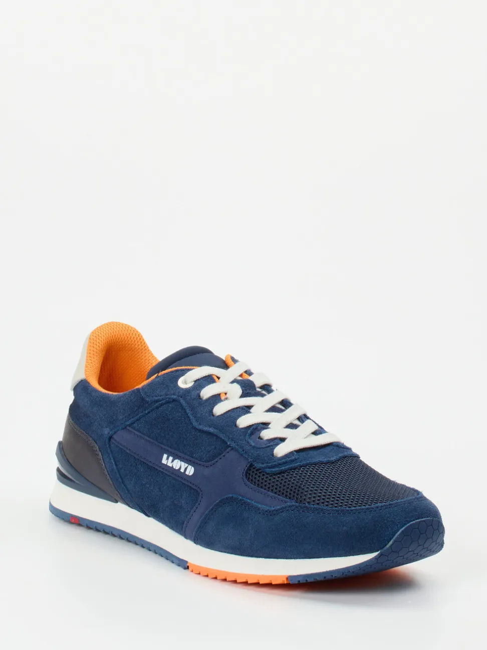 Lloyd – Retro-Sneaker aus Veloursleder Marineblau