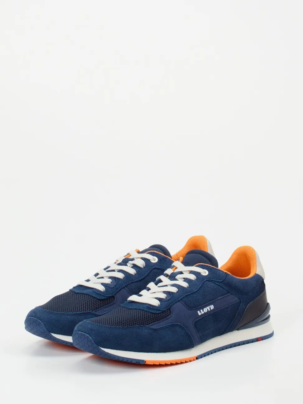 Lloyd – Retro-Sneaker aus Veloursleder Marineblau