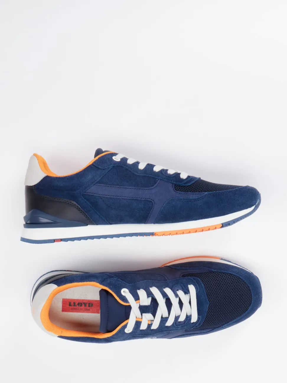 Lloyd – Retro-Sneaker aus Veloursleder Marineblau