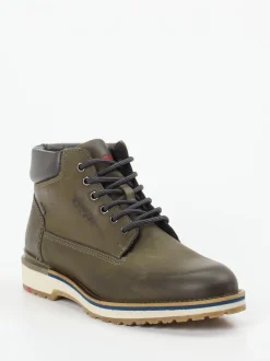 Lloyd – Schnürboots aus Glattleder olivgrün