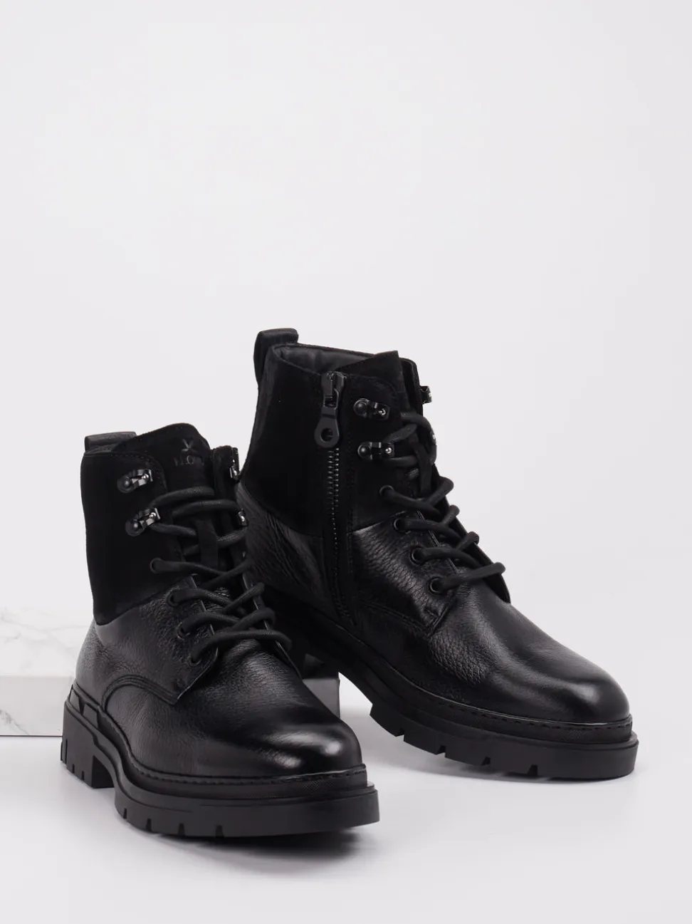Lloyd – Schnürboots aus Hirschleder schwarz