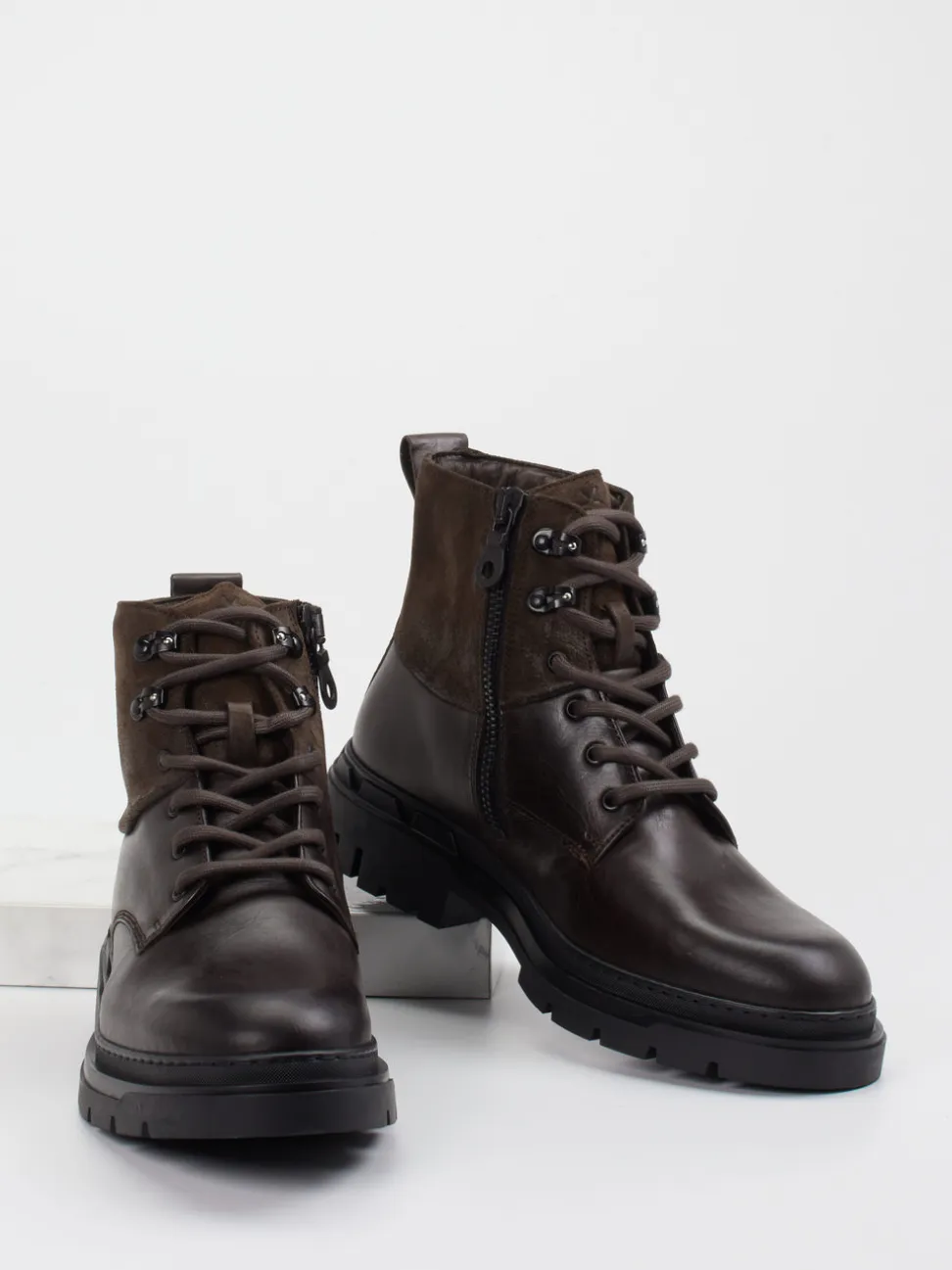 Lloyd – Schnürboots aus Kalbleder dunkelbraun