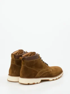 Lloyd – Schnürboots aus Veloursleder cognacbraun