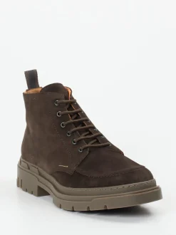 Lloyd – Schnürboots aus Veloursleder Dunkelbraun
