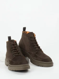Lloyd – Schnürboots aus Veloursleder Dunkelbraun