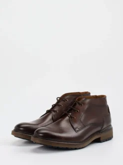 Lloyd – Schnürstiefelette aus Kalbleder Dunkelbraun