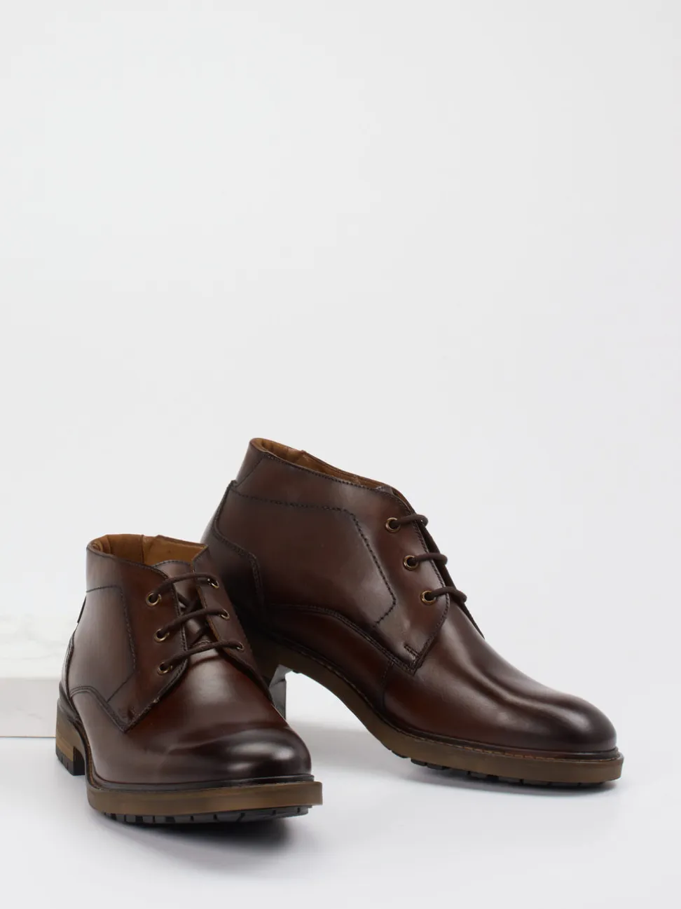 Lloyd – Schnürstiefelette aus Kalbleder Dunkelbraun