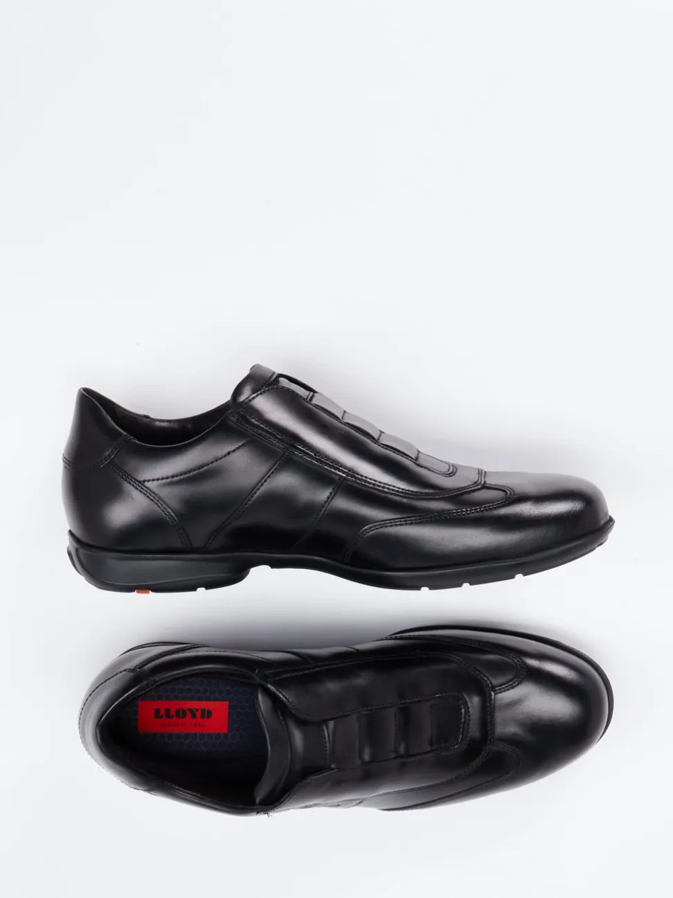 Lloyd – Slip-On Sneaker aus Kalbleder Schwarz