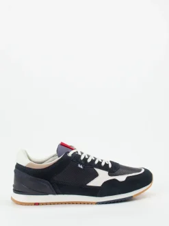 Lloyd – Sneaker aus geprägtem Leder in Dunkelblau