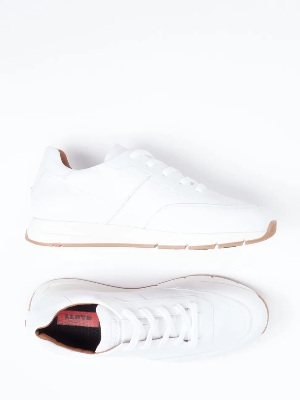 Lloyd – Sneaker aus Glattleder Weiß