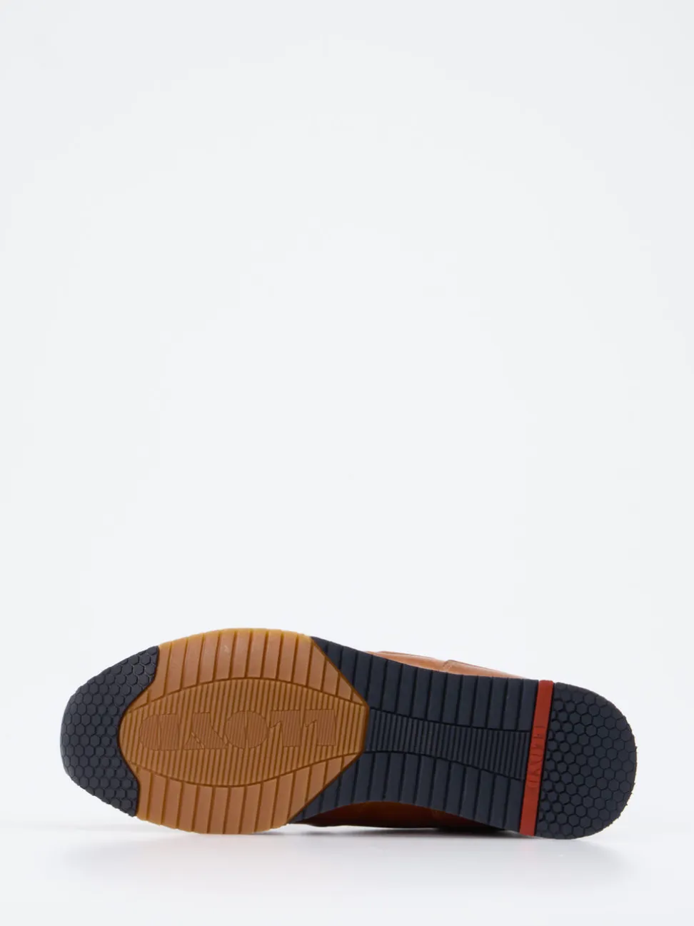 Lloyd – Sneaker aus Glattleder in Cognacbraun