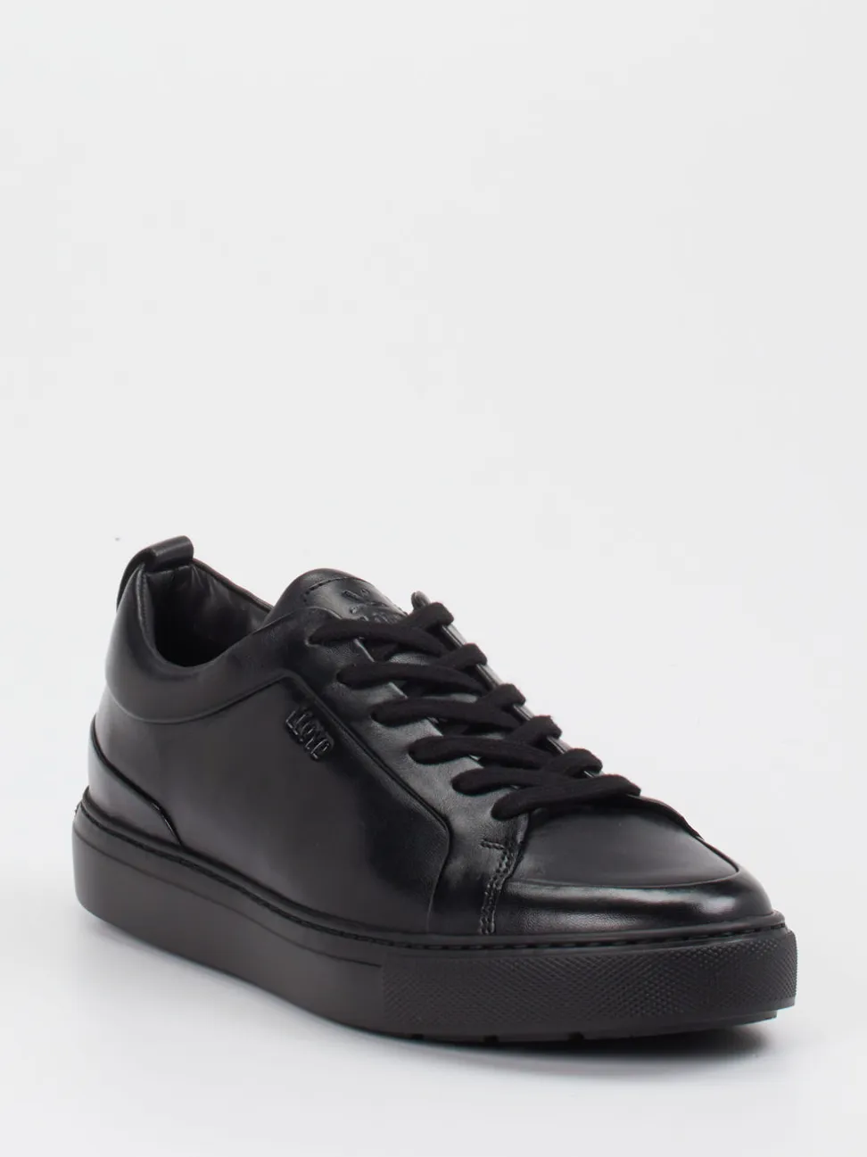 Lloyd – Sneaker aus Kalbleder schwarz glänzend