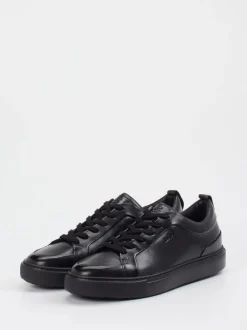 Lloyd – Sneaker aus Kalbleder schwarz glänzend