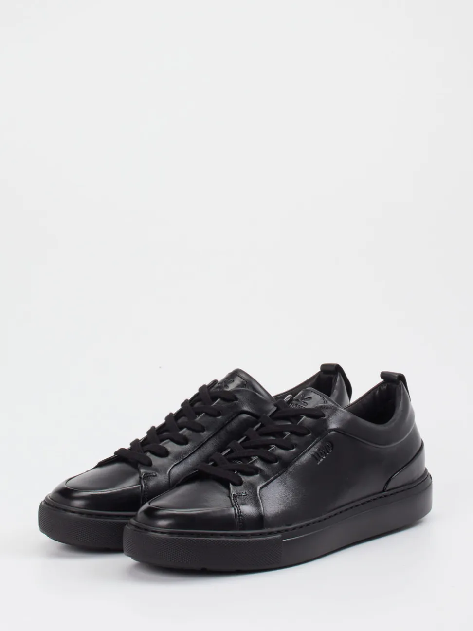 Lloyd – Sneaker aus Kalbleder schwarz glänzend