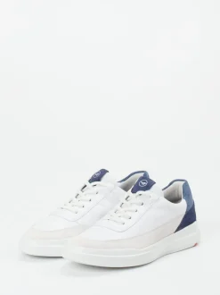Lloyd – Sneaker aus Kalbleder und Veloursleder weiß